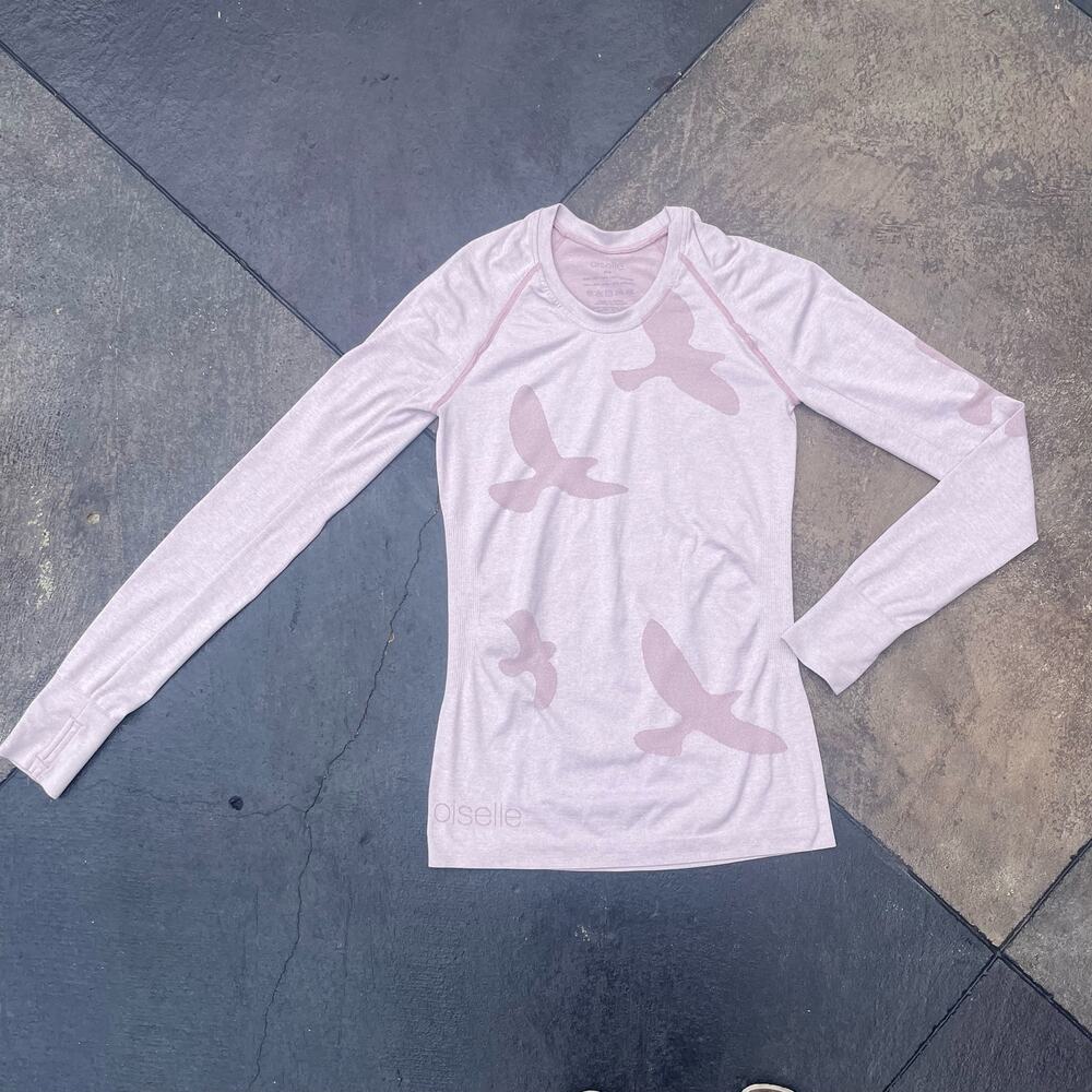 Oiselle Pink Long Sleeve Tee